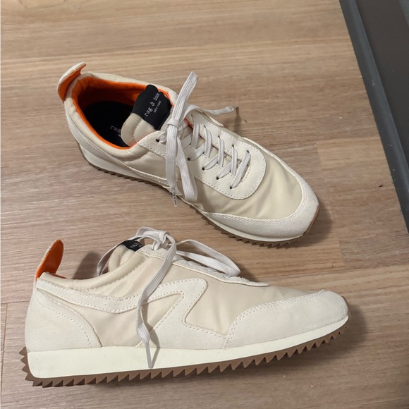 Rag & Bone Off-White and Beige Sneakers - Retro Runner Bomber sneakers - Picture 3 of 5